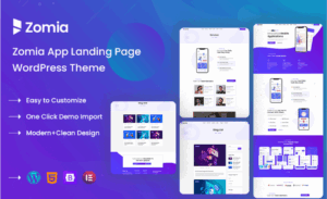 Zomia - App & Saas Landing WordPress Theme