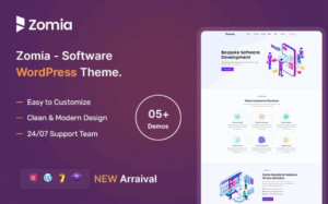 Zomia - Software Responsive Elementor WordPress Theme
