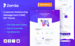 Zomia - CRM Software Elementor WordPress Theme