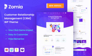 Zomia - CRM Software Elementor WordPress Theme