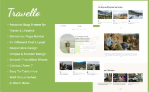 Travello - Personal Blog WordPress Theme for Travel & Lifestyle