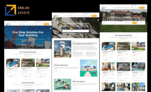 Emlak - Real Estate, Architecture, and Construction Elementor Multipurpose WordPress Theme
