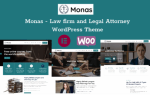 Monas - Law firm and Legal Attorney WordPress Theme