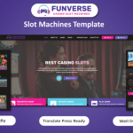 FunVerse Online Casino Games Slot Machines WordPress Elementor Template WordPress Theme