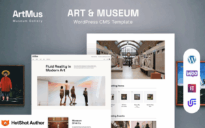 Artmus – Museum Gallery WordPress Elementor Theme WordPress Theme