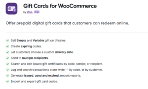 Woocommerce Gift Cards