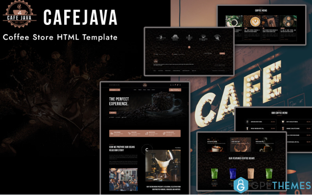 CafeJava – Coffee Store HTML Template