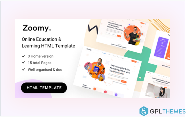 Zoomy – Education HTML Template