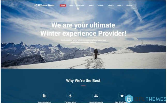 Winter Tour – Tour & Travel Agency Website Template