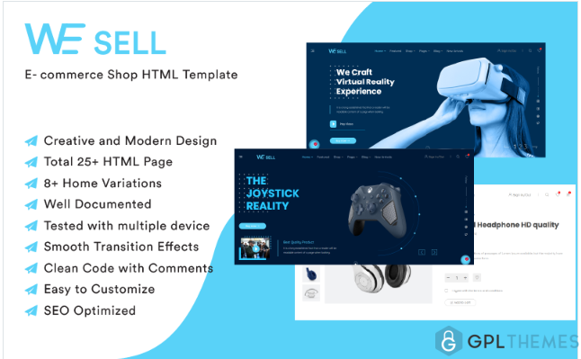 WeSell – Accessories Shop HTML Website template