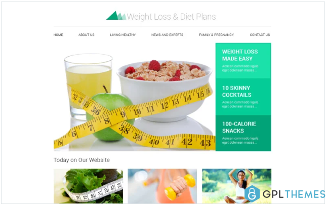 Weight Loss Responsive Website Template