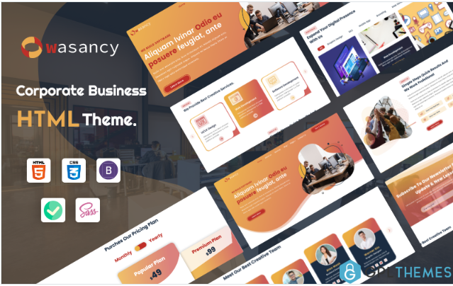 Wasancy – Corporate Business HTML Template