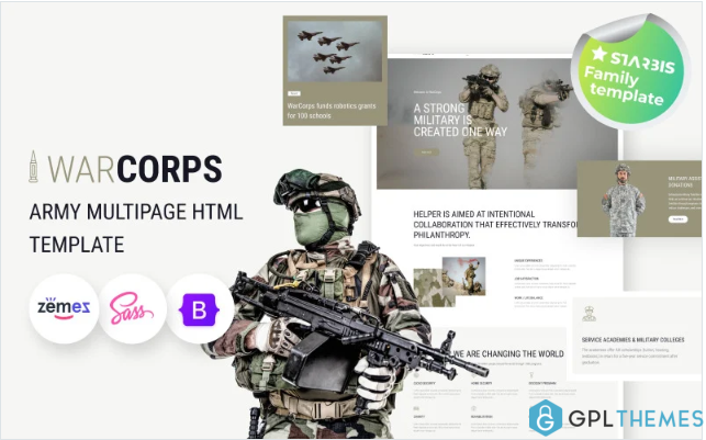 WarCorps – Military Service & Army HTML5 Template