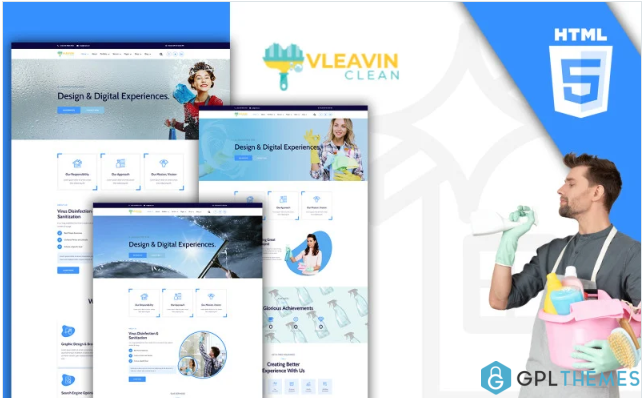 Vleavin – Cleaning Service HTML Template