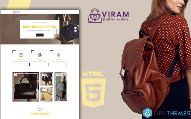 Viram – Bag Shop HTML Template