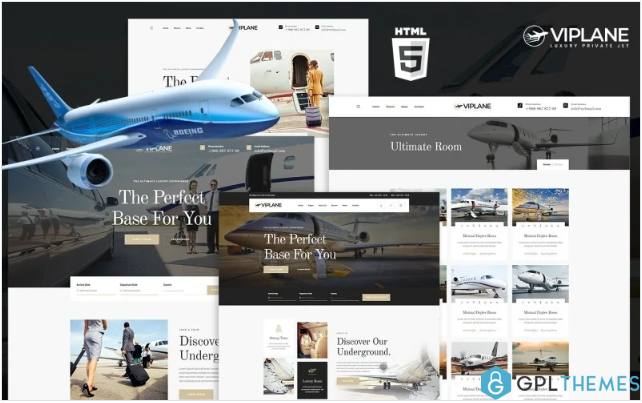Viplane Luxury Private Airlines HTML5 Website Template