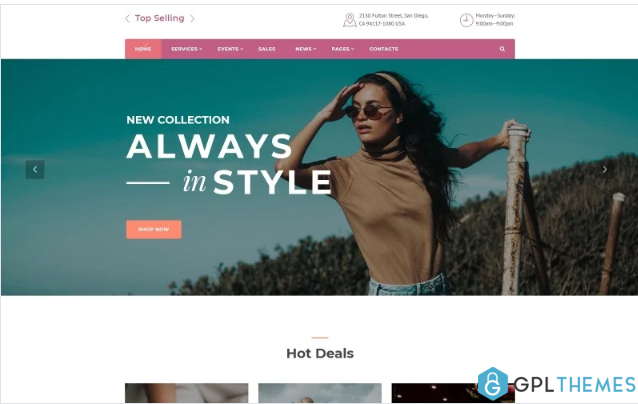 Top Selling – Fashion Store Multipage HTML5 Website Template