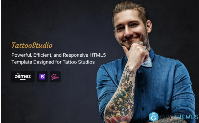 Tattoo Salon – Beauty Responsive HTML Website Template
