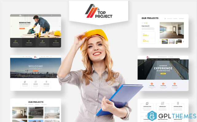 Top Project – Construction Company Multipurpose HTML Website Template
