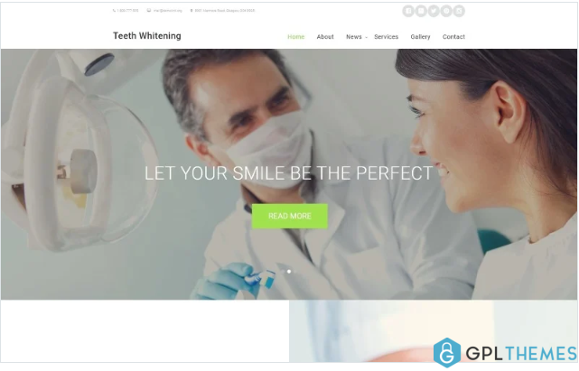 Teeth Whitening Website Template