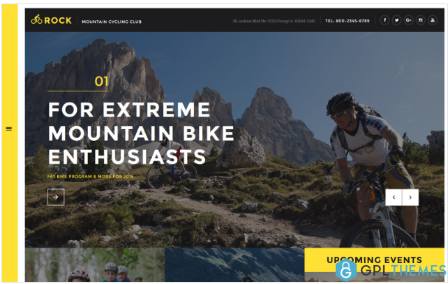 Rock – Mountain Cycling Club Responsive Website Template
