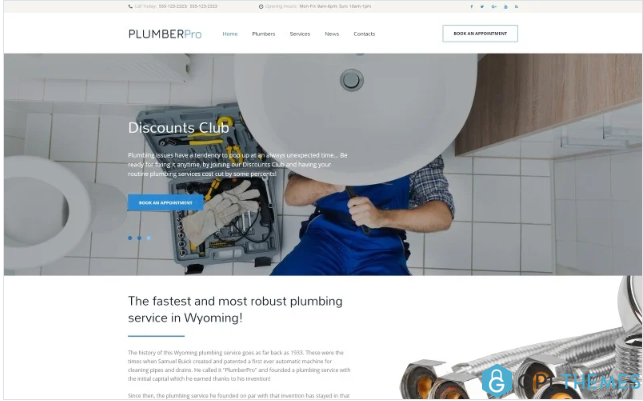 Plumbing Pro Website Template