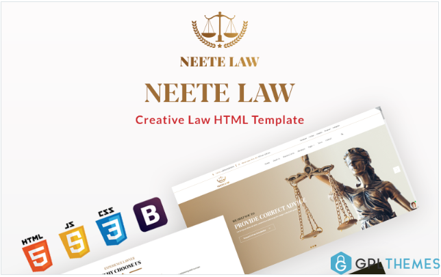 Neete – Law Responsive HTML Website Template