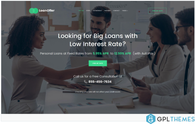 LoanOffer – Business Multipage Website Template