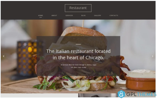 Italian Restaurant Responsive Website Template