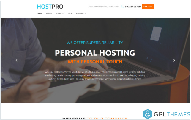 HostPro Website Template