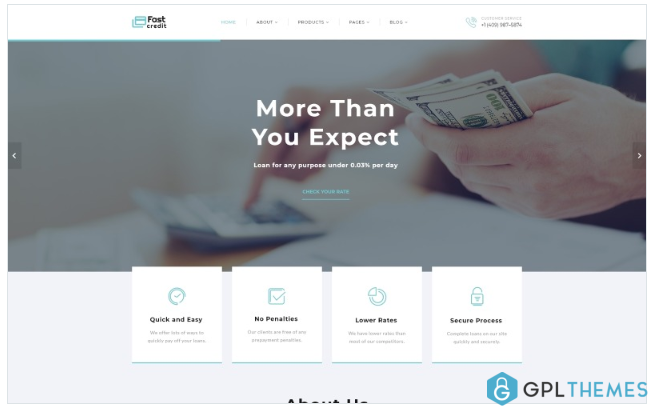 FastCredit – Mortgage Solutions Multipage Website Template