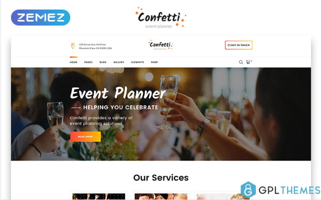 Confetti – Gifts Store Multipage Elegant HTML Website Template