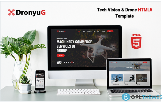 Dronyug – Tech Vision & Drone HTML5 Template