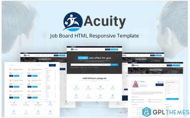 Acuity – Job Board HTML Responsive Website Template
