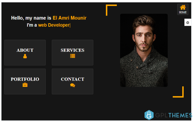 Amin Creative Personal Portfolio Website template
