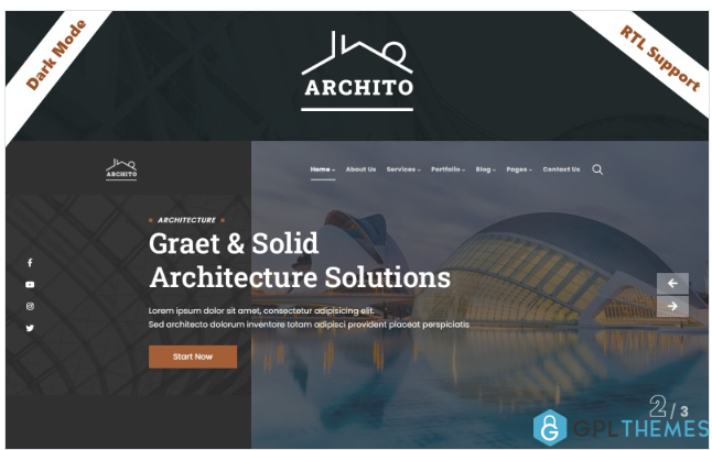 Archito – Modern Architecture & Interior Design Responsive Bootstrap Website Template