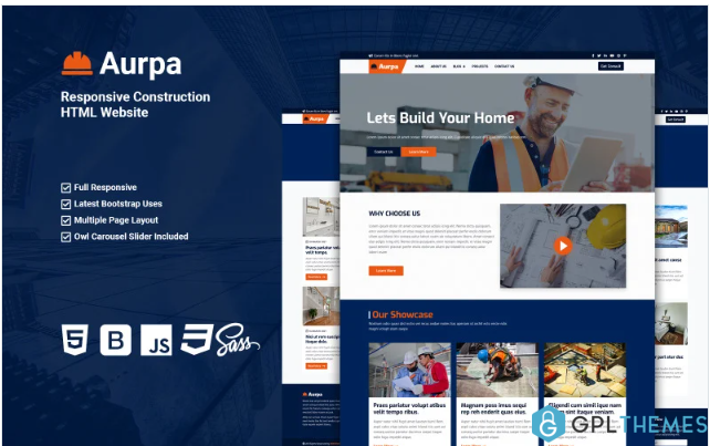 Aurpa – Responsive Construction HTML Website