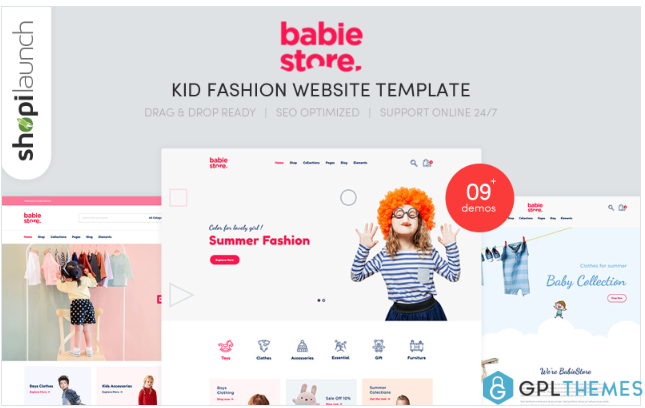 Babie Store – Kid Fashion Website Template