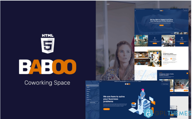 Baboo – Coworking Office HTML5 Website Template