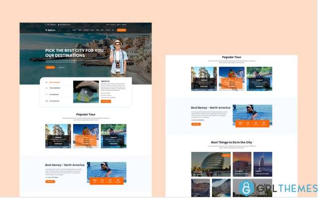 Bahon – Travel Agency HTML5 Website