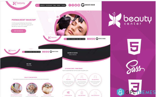 Beauty Center Creative HTML5 & CSS3 Website Template