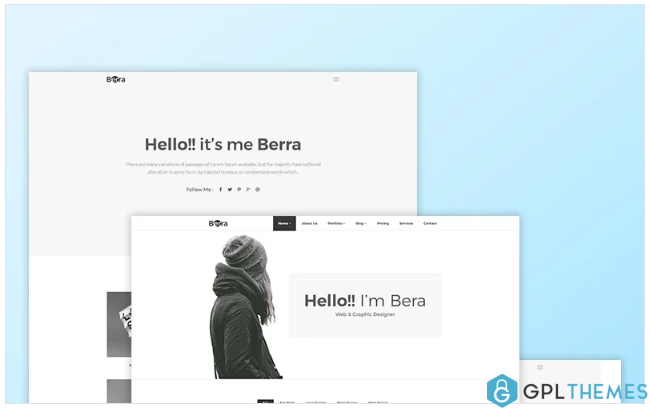 Berra – Minimal Portfolio Website Template