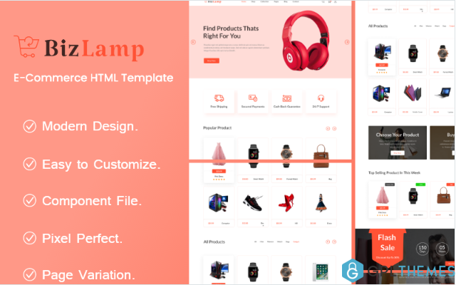Bizlamp – Multipurpose eCommerce HTML