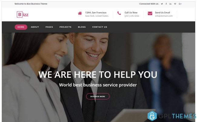 Bizz – Business & Corporate HTML Website Template