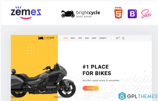 Brightcycle – Motorcycle Store Website Template