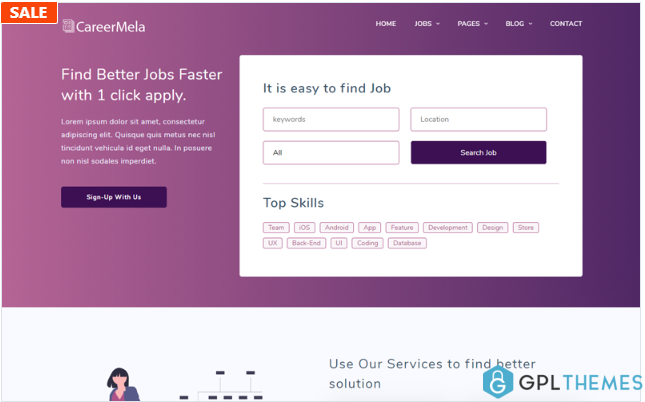 Careermela – Job portal Website Template