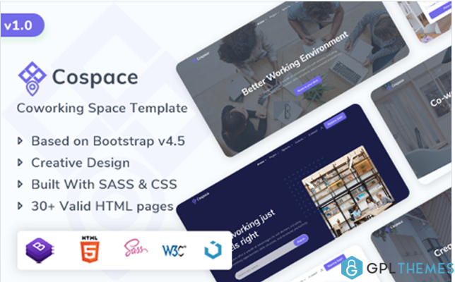 Cospace – Coworking & Rental Space Website Template