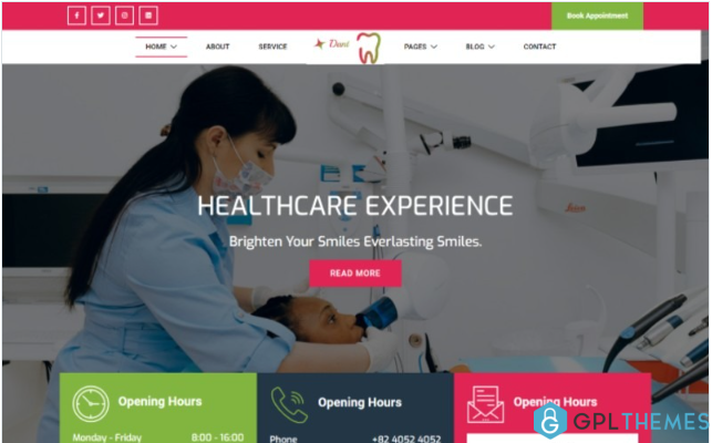 Dant – Dentist Medical Website Template