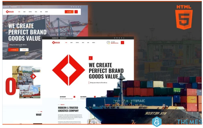 Delco | Logistics and Cargo HTML5 Website Template