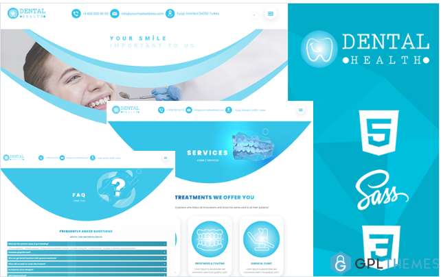 Dental Health Creative Responsive HTML5 & CSS3 Theme Website Template